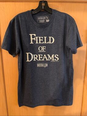 Baseballism Field of Dreams Tee T-Shirt Blue Gray Size Small